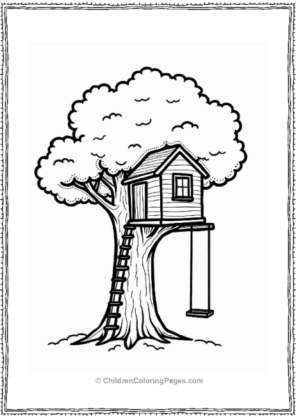 Treehouse Adventure In A Tall Tree Free PDF Printable