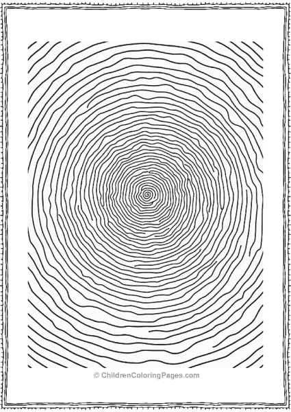 Trippy Theme Trippy Spiral Maze For Kids Free PDF Printable