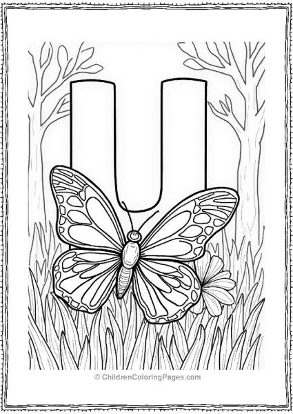 Ulysses Butterfly In A Magical Forest Free PDF Printable