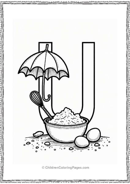 Umbrella Whisk With Ingredients Free PDF Printable