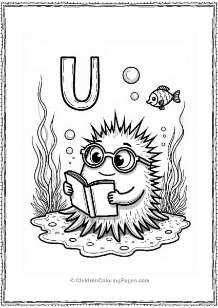 Understanding Urchin Reading Underwater Free PDF Printable