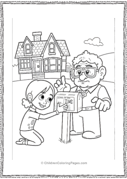 Up Carl Checking Mailbox Free PDF Printable