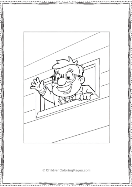 Up Carl Waving Free PDF Printable