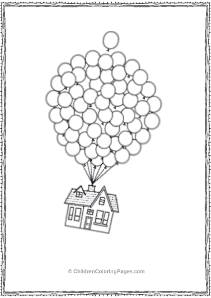 Up House Flying Away Free PDF Printable