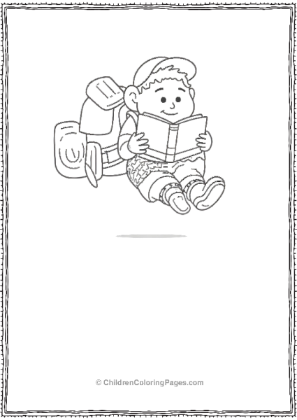 Up Russel Reading A Book Free PDF Printable