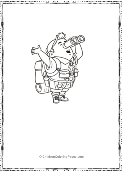 Up Russel With A Backpack Free PDF Printable