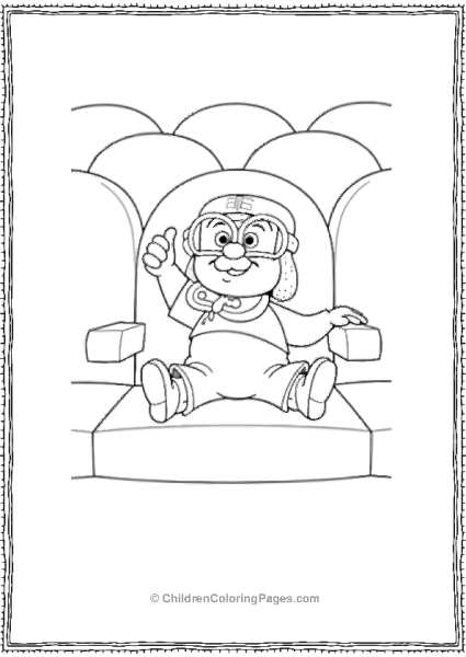 Up Young Ellie On A Sofa Free PDF Printable