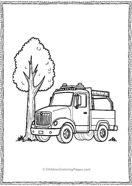 Utility Truck Free PDF Printable