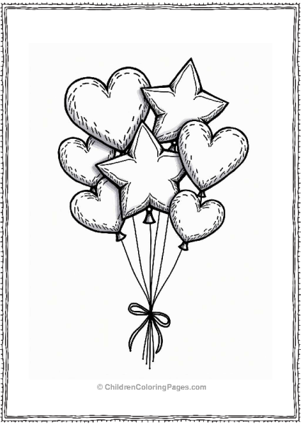 Valentine’s Balloon Bouquet Free PDF Printable
