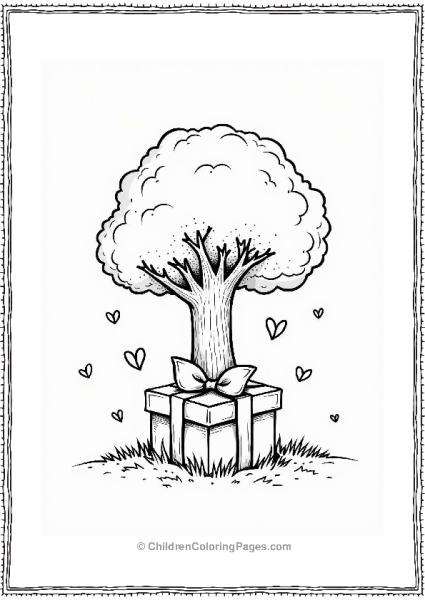 Valentine’s Day Gift Under A Tree Free PDF Printable