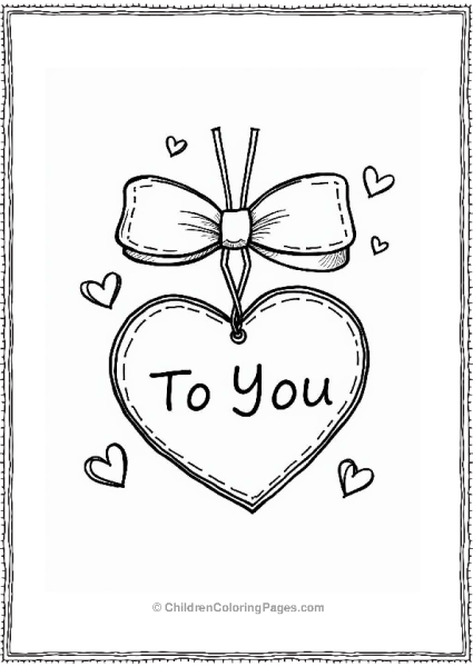 Valentine’s Day Heart Gift Tag Free PDF Printable