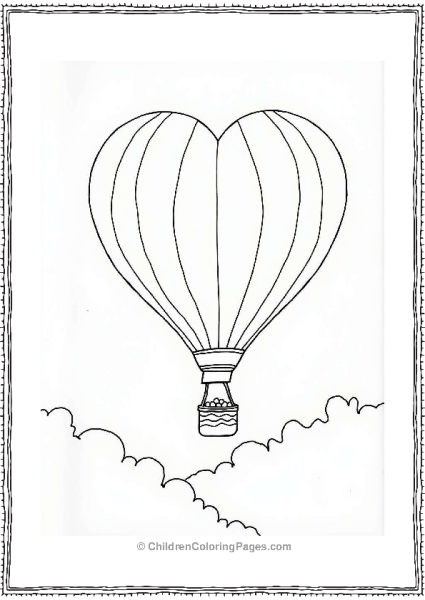 Valentine’s Day Hot Air Balloon Free PDF Printable