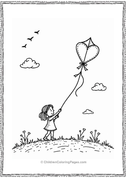 Valentine’s Day Kite Flying Free PDF Printable