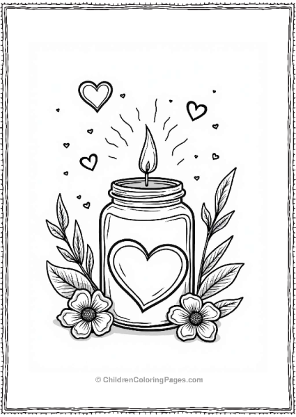 Valentine’s Day Scented Candle Design Free PDF Printable