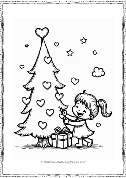 Valentine’s Day Tree Decoration Free PDF Printable