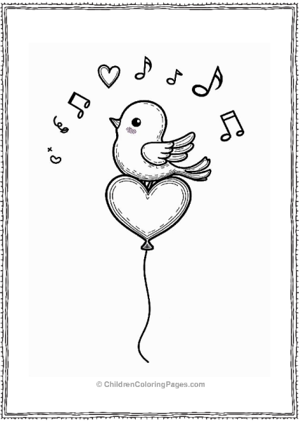 Lovebird Valentine’s Balloons Free PDF Printable