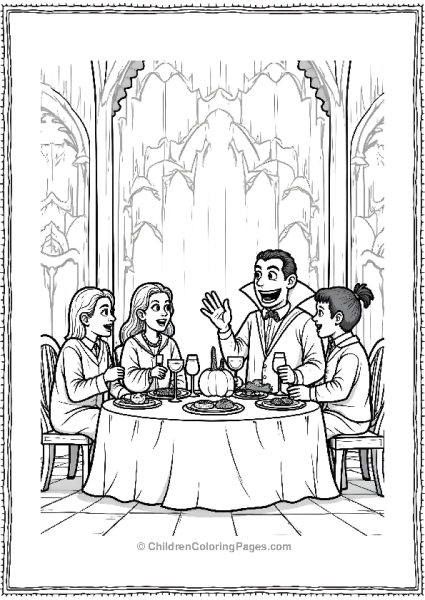 Vampire At A Grand Feast Free PDF Printable