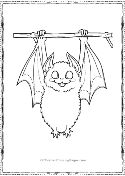 Vampire Bat With Glowing Eyes Free PDF Printable