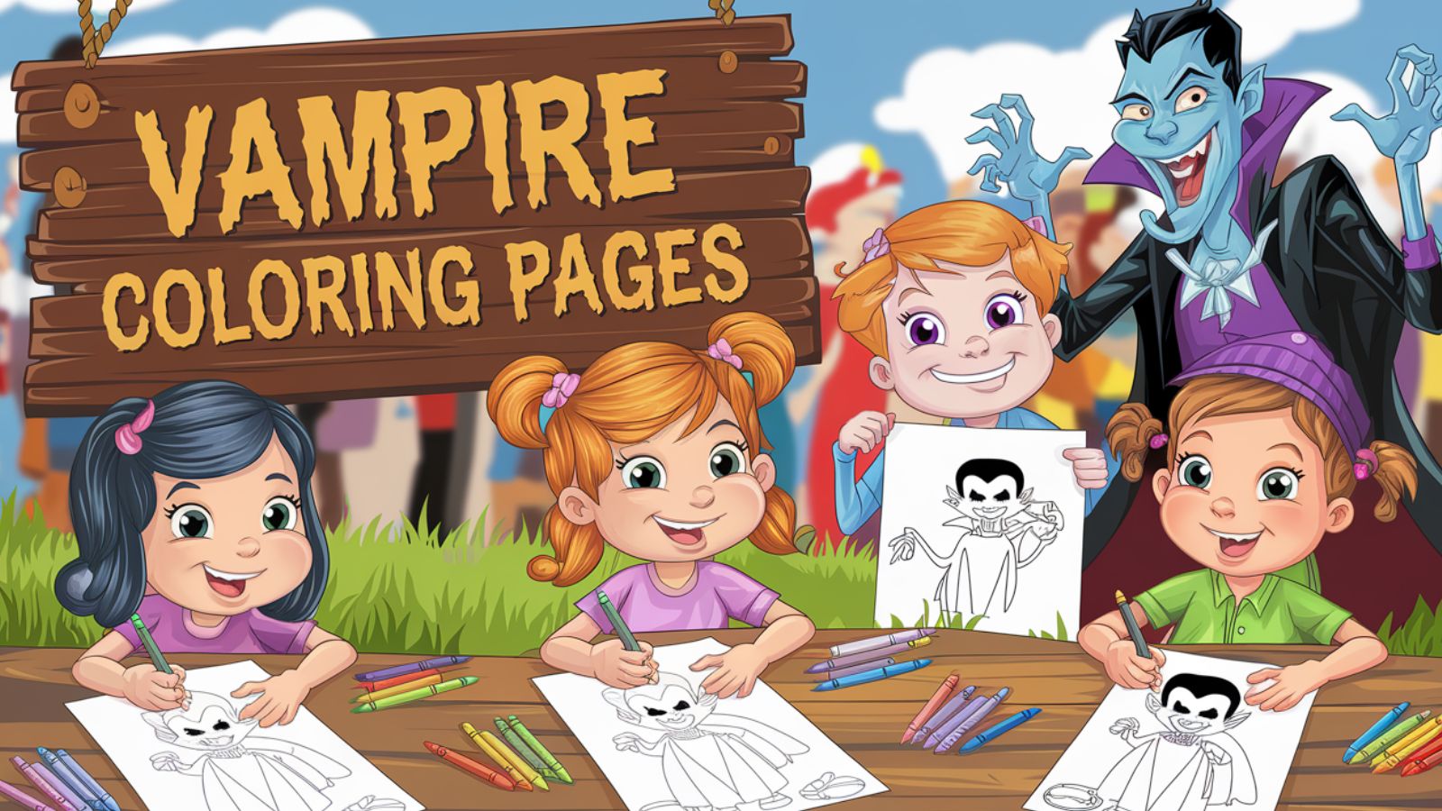 Vampire Coloring Pages – Download Free PDF Printables For Kids 🧛🦇