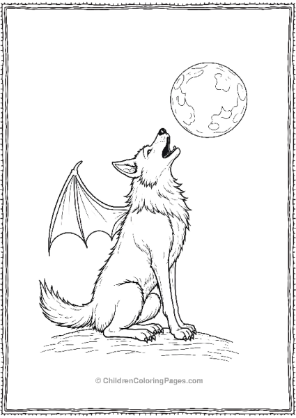 Vampire Howling At The Moon Free PDF Printable