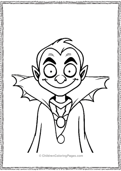 Vampire Smiling Mysteriously Free PDF Printable