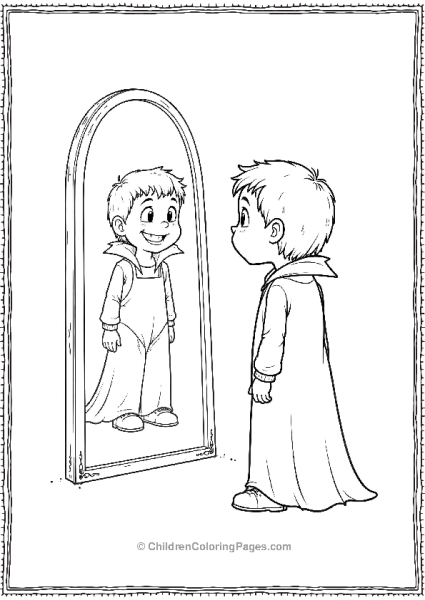 Vampire Staring At The Reflection Free PDF Printable