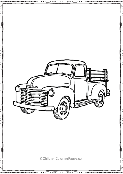 Vintage Truck Free PDF Printable