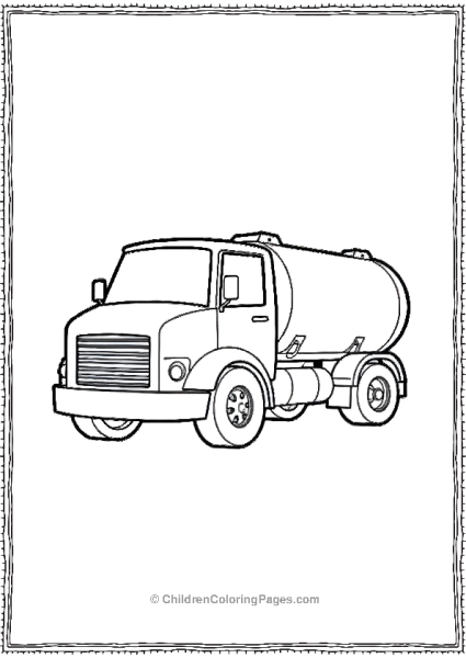 Water Truck Free PDF Printable