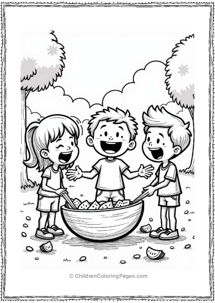 Watermelon Seed Spitting Contest Free PDF Printable