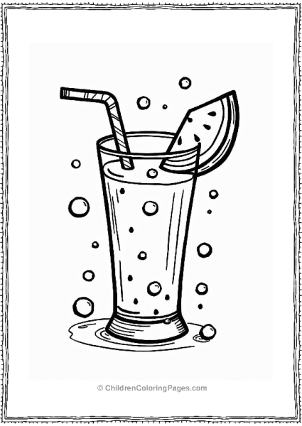 Whimsical Watermelon Smoothie Free PDF Printable