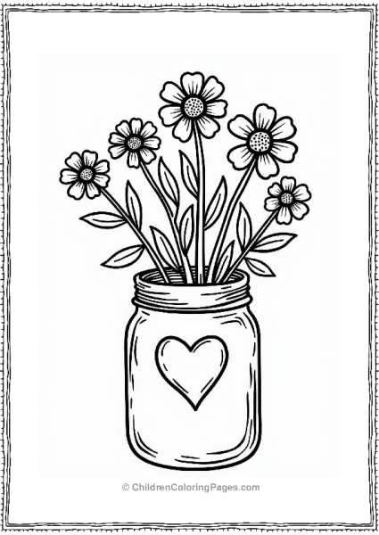 Wildflowers In A Mason Jar Free PDF Printable