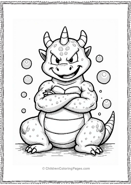 Wise Porunga Surrounded By Dragon Balls Free PDF Printable