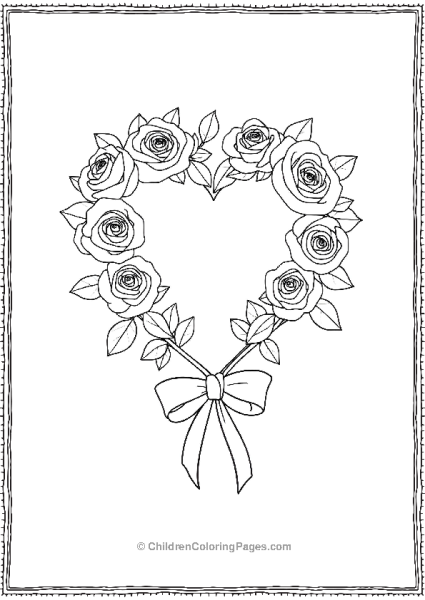 Wreath Of Roses Free PDF Printable