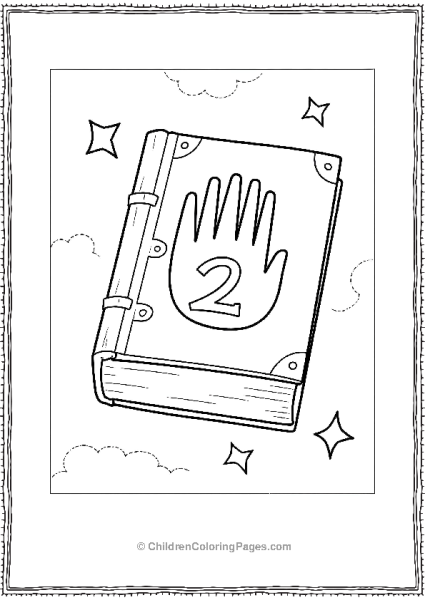 A Book With A Hand And The Number Two On The Cover Gravity Falls Free PDF Printable