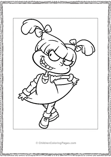 Angelica Pickles Running Rugrats Free PDF Printable