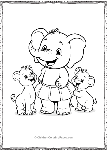 April Fools Day A Group Of Animals Laughing With An Elephant Free PDF Printable