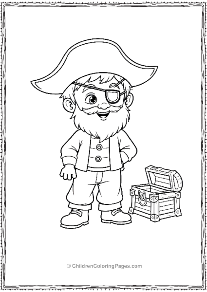 April Fools Day A Kid Trying On A Pirate Costume With An Eye Patch Free PDF Printable