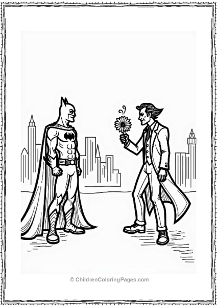 Batman Vs Joker Standoff Free PDF Printable