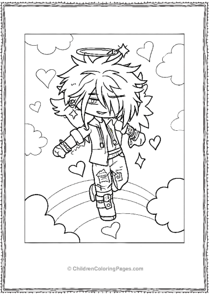 Boy Gacha Life Coloring Pages Free PDF Printable