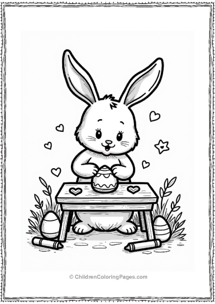 Bunny Making Easter Cards Free PDF Printable