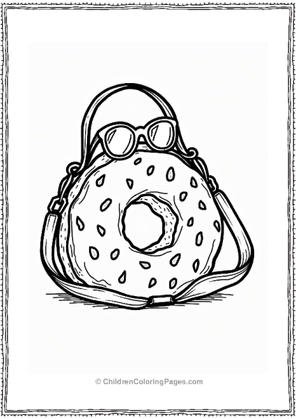 Chic Donut Purse With Accessories Free PDF Printable