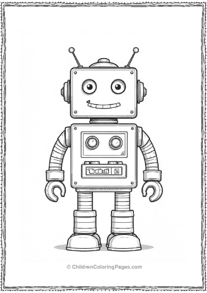 Classic Toy Robbot With Antennas Free PDF Printable