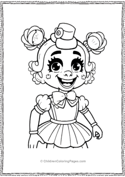 Creepy Five Nights At Freddy’s Coloring Page Free PDF Printable