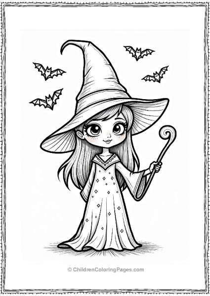 Cute Witch From Hotel Transylvania Free PDF Printable