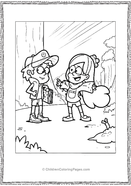 Dipper Pines And Mapel Pines Gravity Falls Free PDF Printable