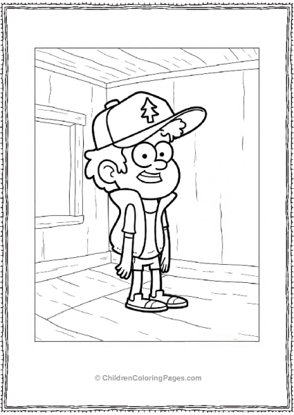 Dipper Pines With A Cap A Gravity Falls Free PDF Printable