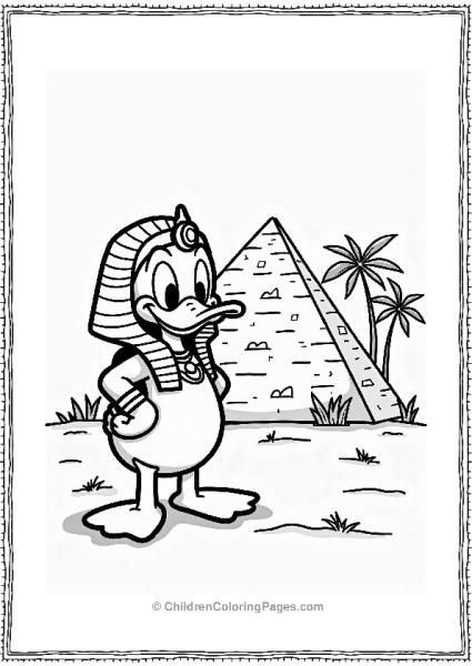 Donald Duck As A Pharaoh Free PDF Printable