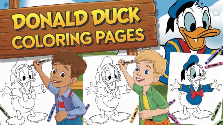 Donald Duck Coloring Pages