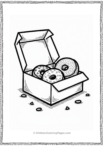 Donut Box Surprise With Assorted Donuts Free PDF Printable