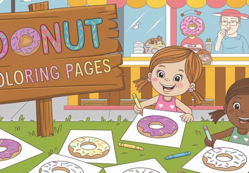 Donut Coloring Pages – Free PDF Printables For Kids 🍩🍫🍬